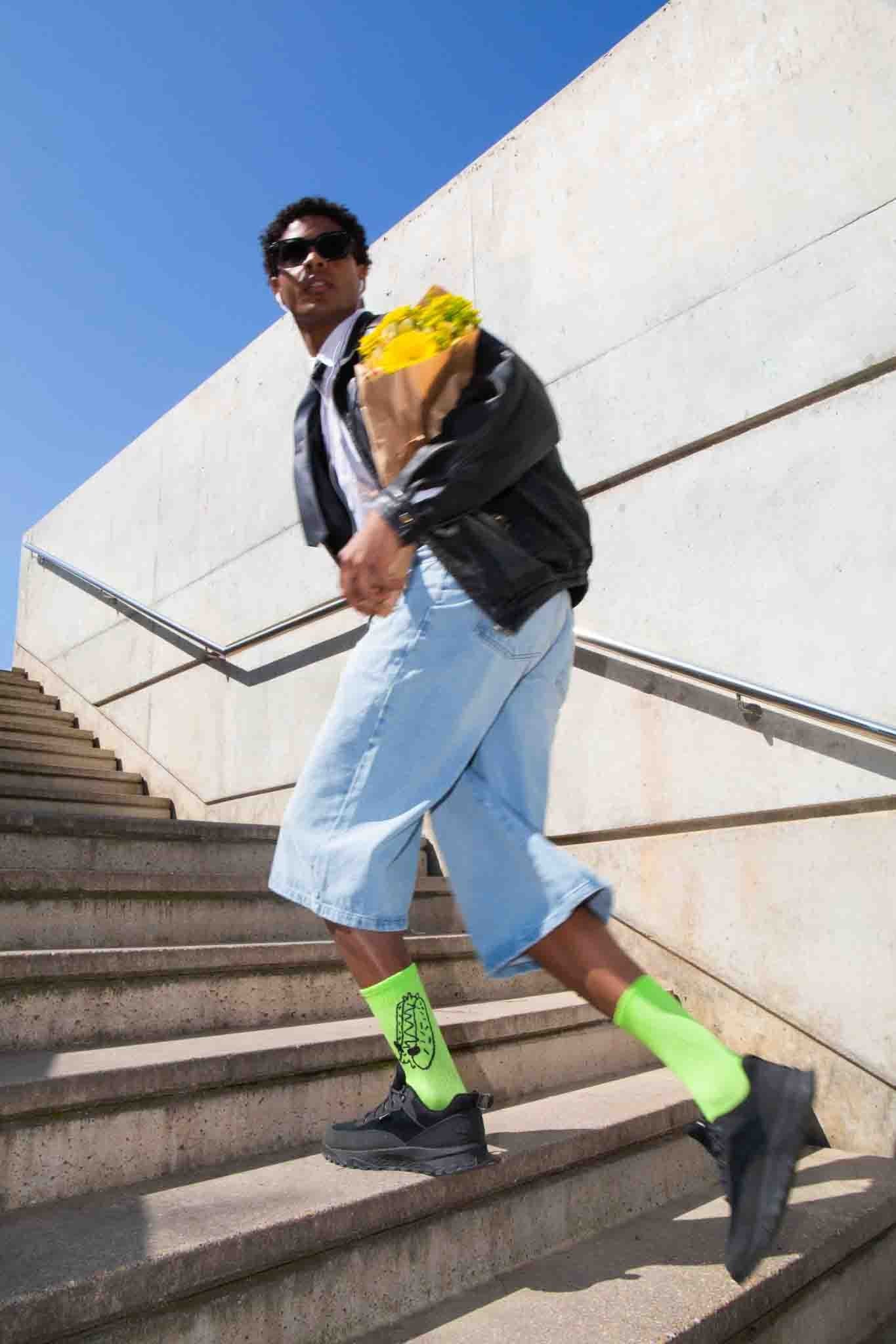 Easily Distracted Flat Socks