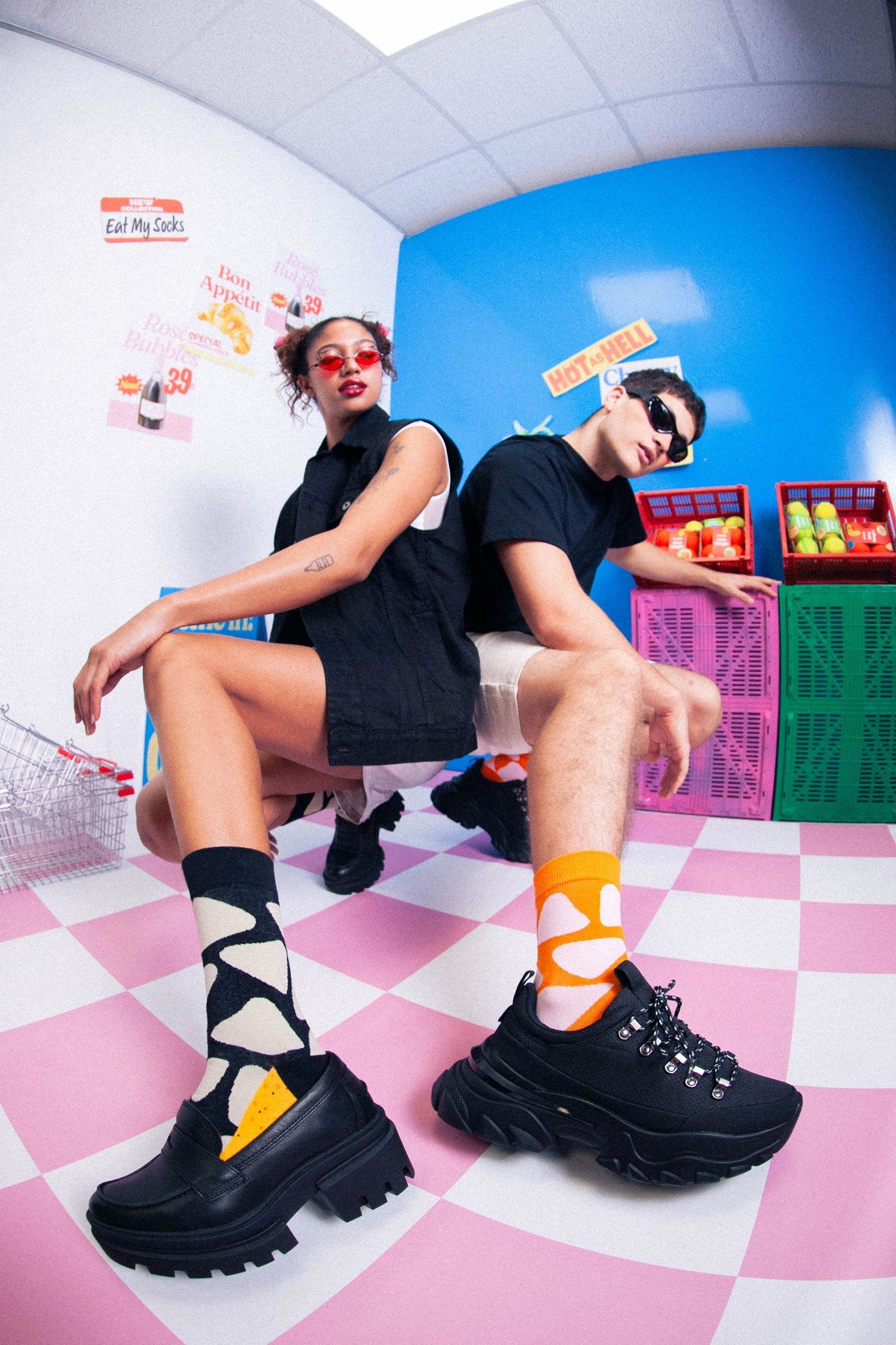 Crunchy Nachos Socks by Eat my Socks