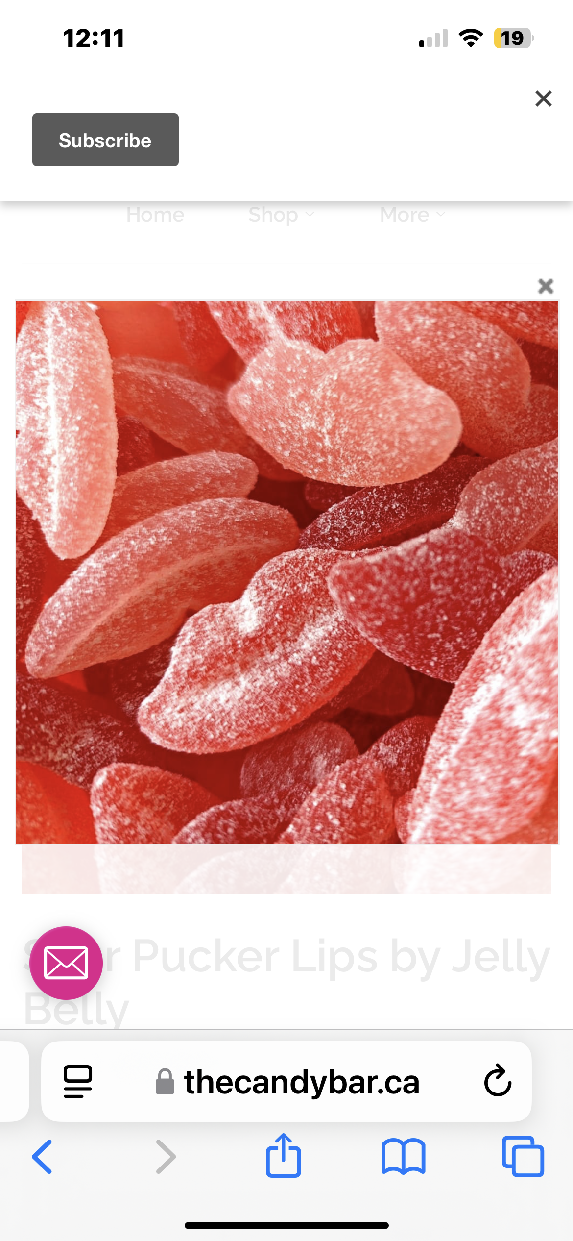 Jelly Belly Sour Pucker Lips, 79 Grams