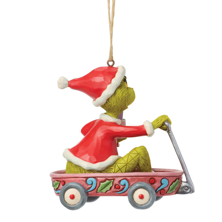 Grinch in Wagon Ornament