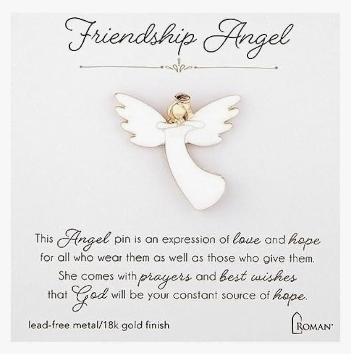 Friendship Angel Pin
