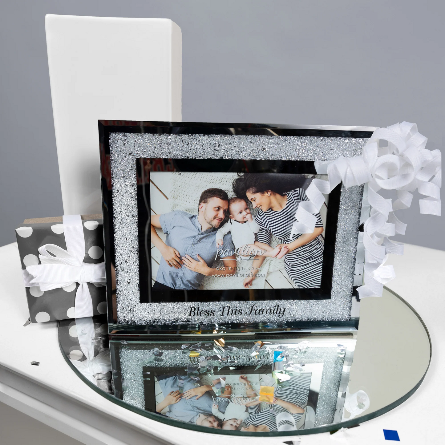 BLESS THIS FAMILY 7.25" X 9.25" FRAME (HOLDS 4" X 6" PHOTO)