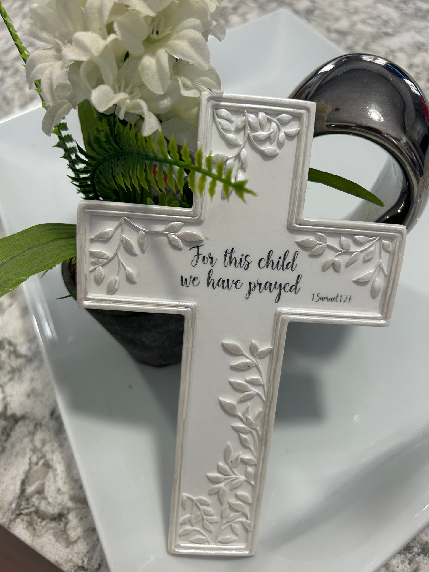 For This Child We have Prayed, Ceramic Cross