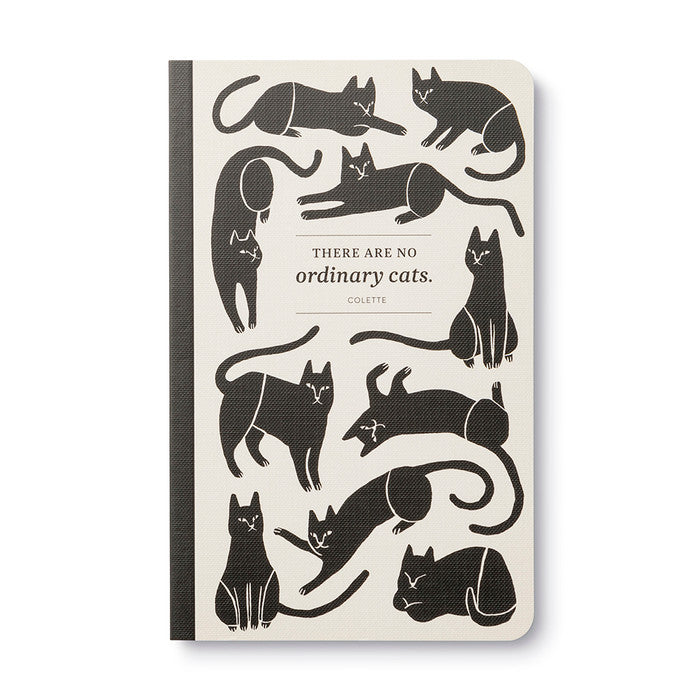 Illustrated by Jen Collins
The Write Now Journal line features beautiful design, modern typography, bold sentiments, striking artwork, and periodic typeset quotations—with plenty of lined pages to capture the day’s thoughts, musing, and prose.
This journal is both sophisticated and sweet—and celebrates the endless joy that cats bring to our lives.