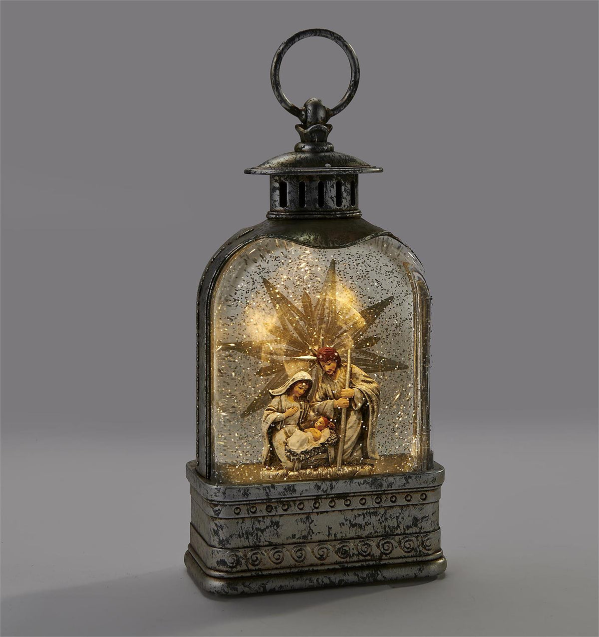 LED Holy Family Design Watern Lantern
