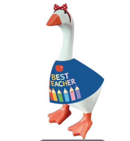 Gordy the Desktop Goose Hillside Pasture Table Decor Fabric Accessory Set, Teacher