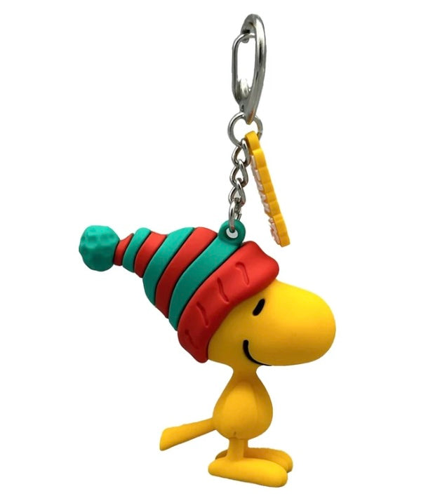 Precious Moments Peanuts - Holiday Woodstock Backpack Bag Clip Charm 249711
