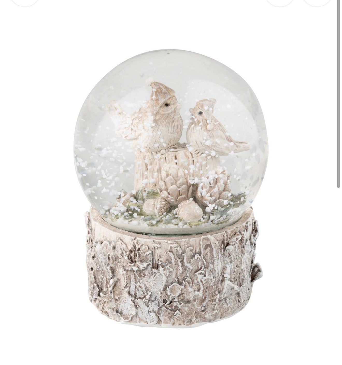 Resin Bird Couple Waterglobe
