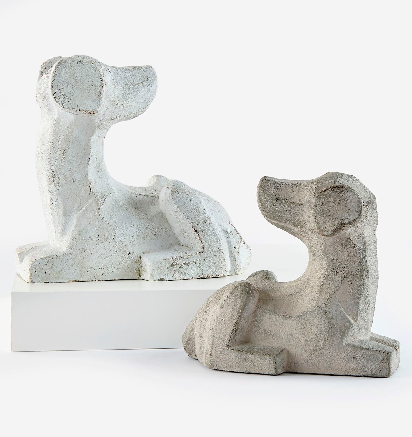 Dog Figurines, Set of Two