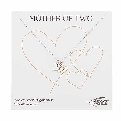 Mother of Two Necklace