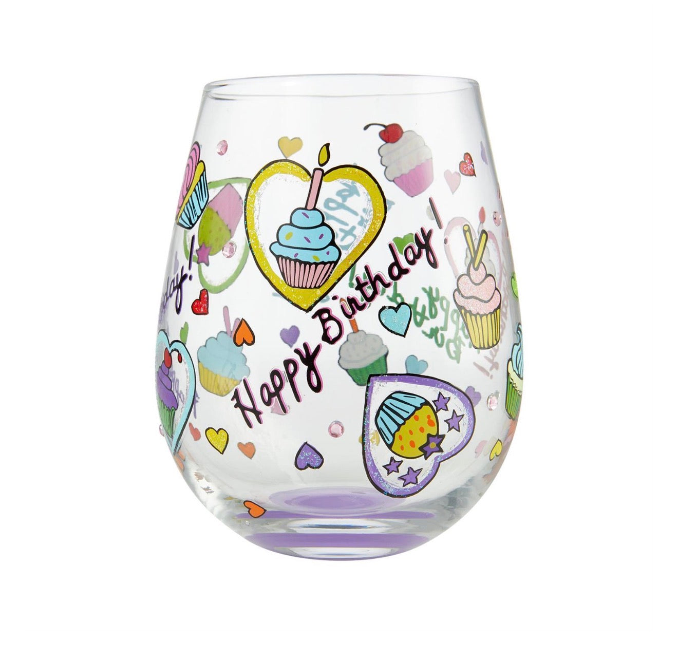 Stemless Birthday Cupcakes