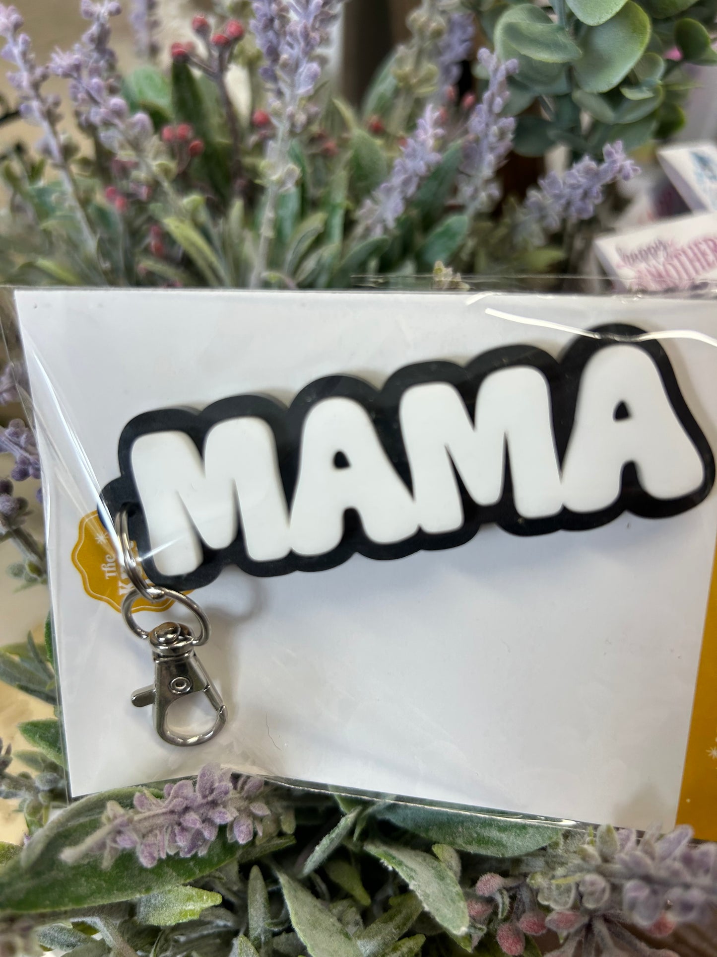 Mama 3D Acrylic Keychain: Lilac by Knotty Design Co.