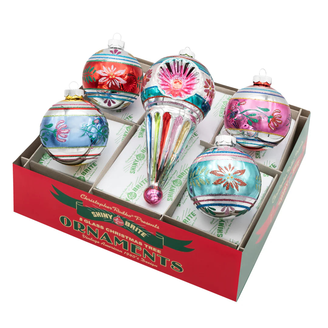 CHRISTMAS CONFETTI 5 COUNT 3.25” DECORATED ROUNDS & 7” SHAPE 4028300