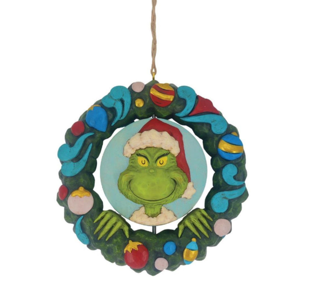 Grinch in a Wreath Ornament by Jim Shore