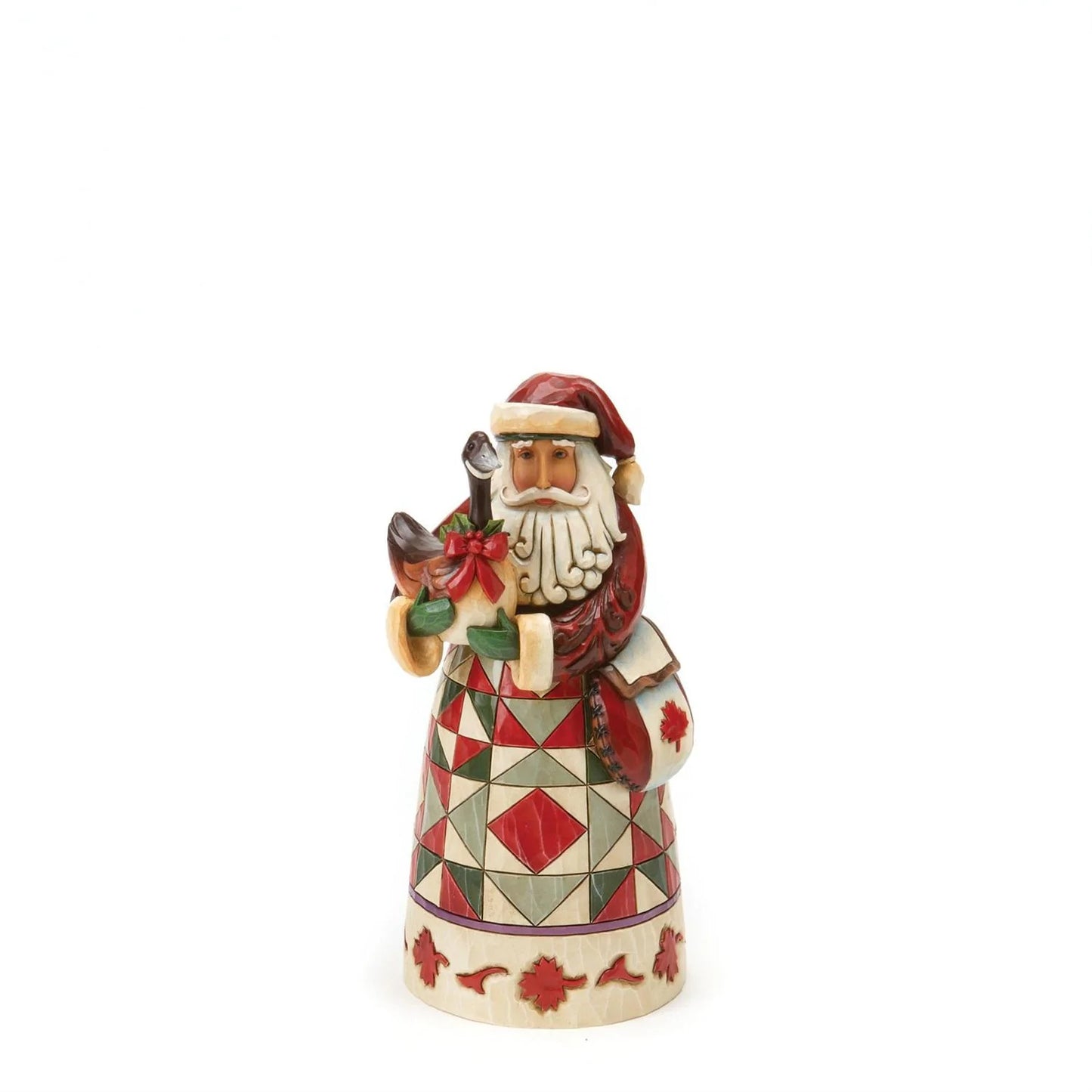 Jim Shore Santa’s around the World: Canadian Santa Figurine with Goose