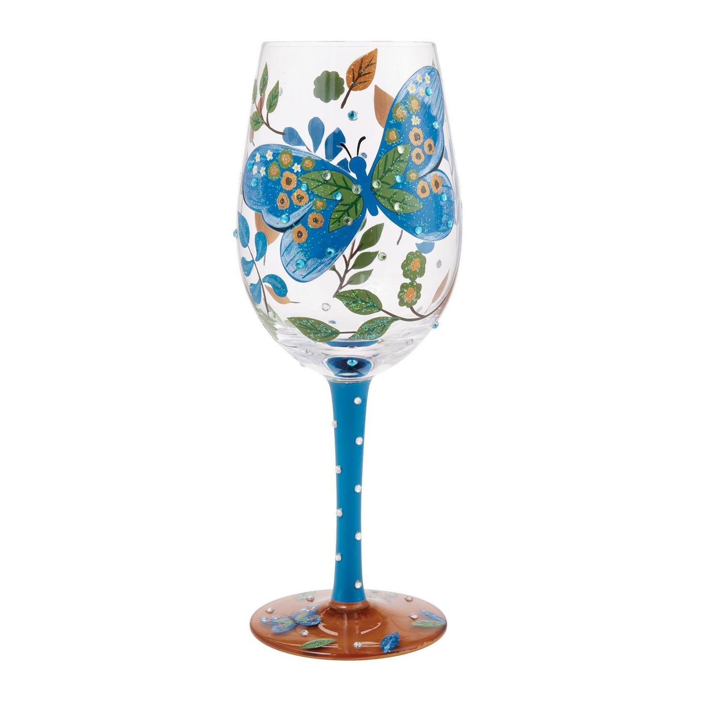 Garden Butterfly Wine Glass by Lolita