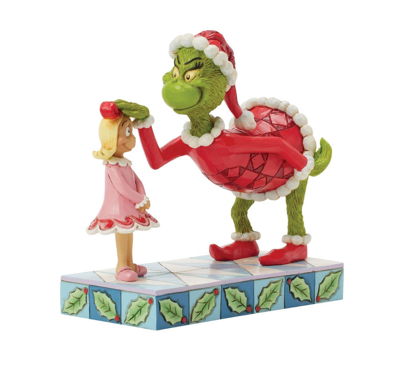 Grinch Pats Cindy Lou's Head Figurine by Jim Shore