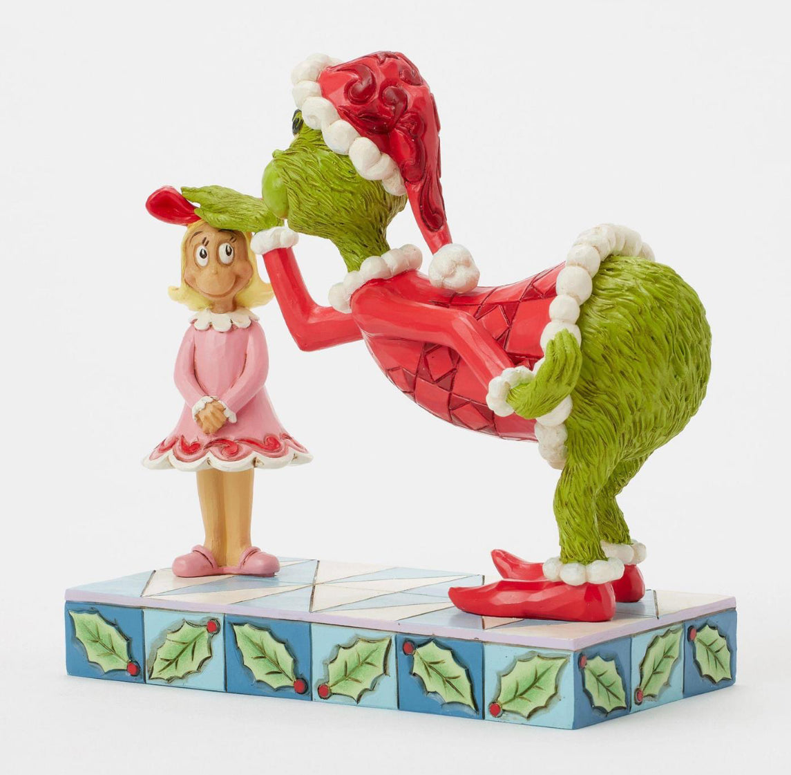 Grinch Pats Cindy Lou's Head Figurine by Jim Shore