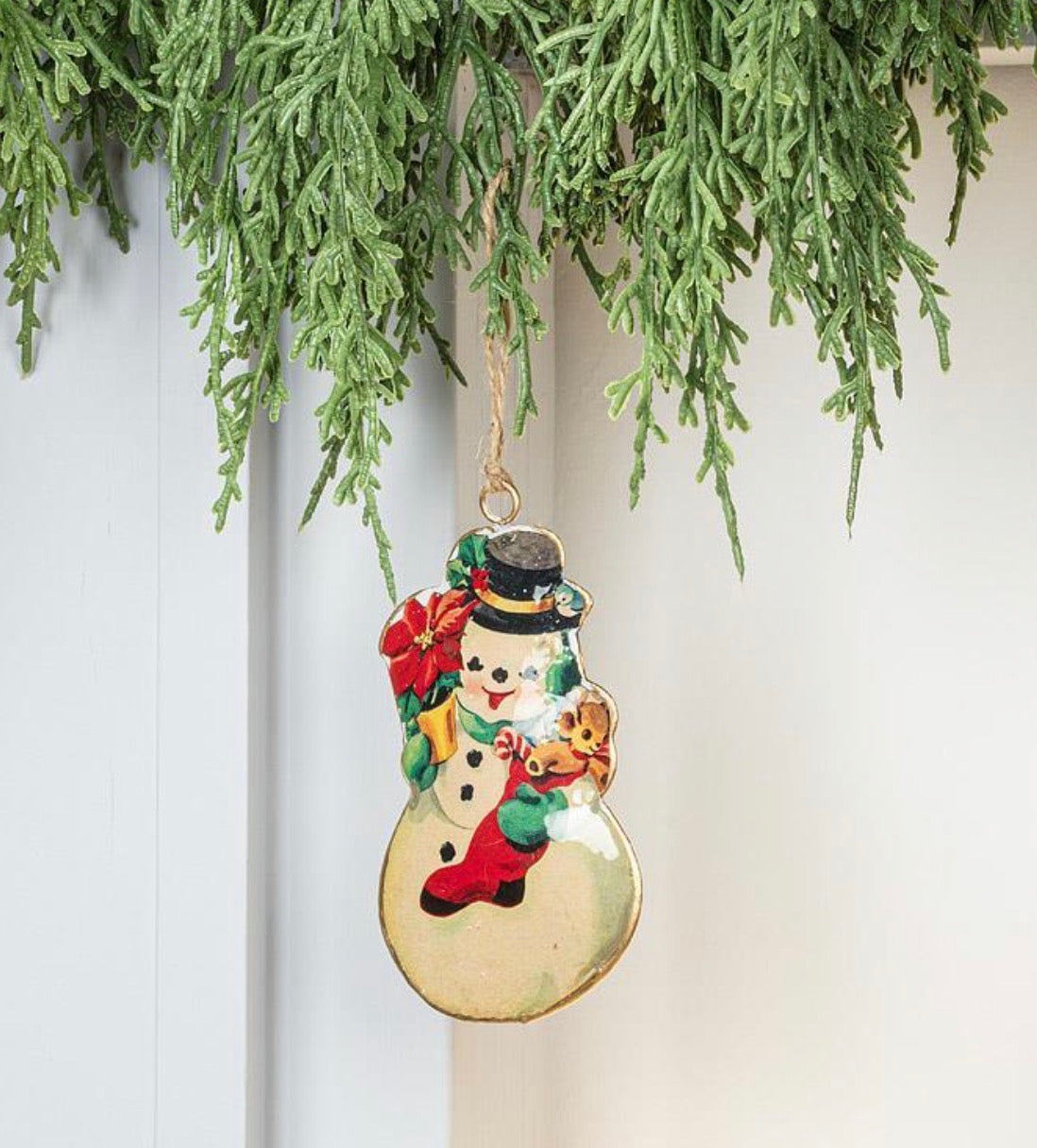 Retro Snowman Ornament