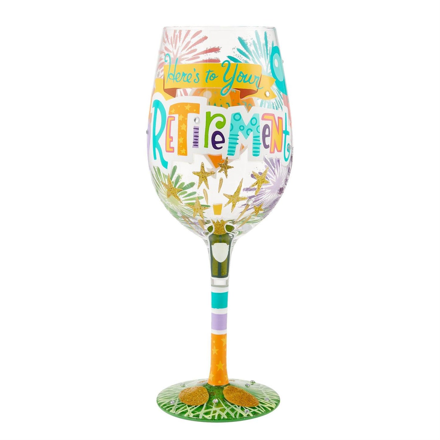 Here's to Your Retirement Wine Glass by Lolita