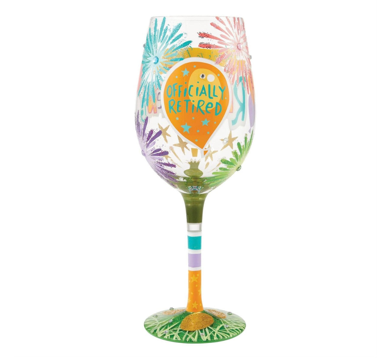 Here's to Your Retirement Wine Glass by Lolita
