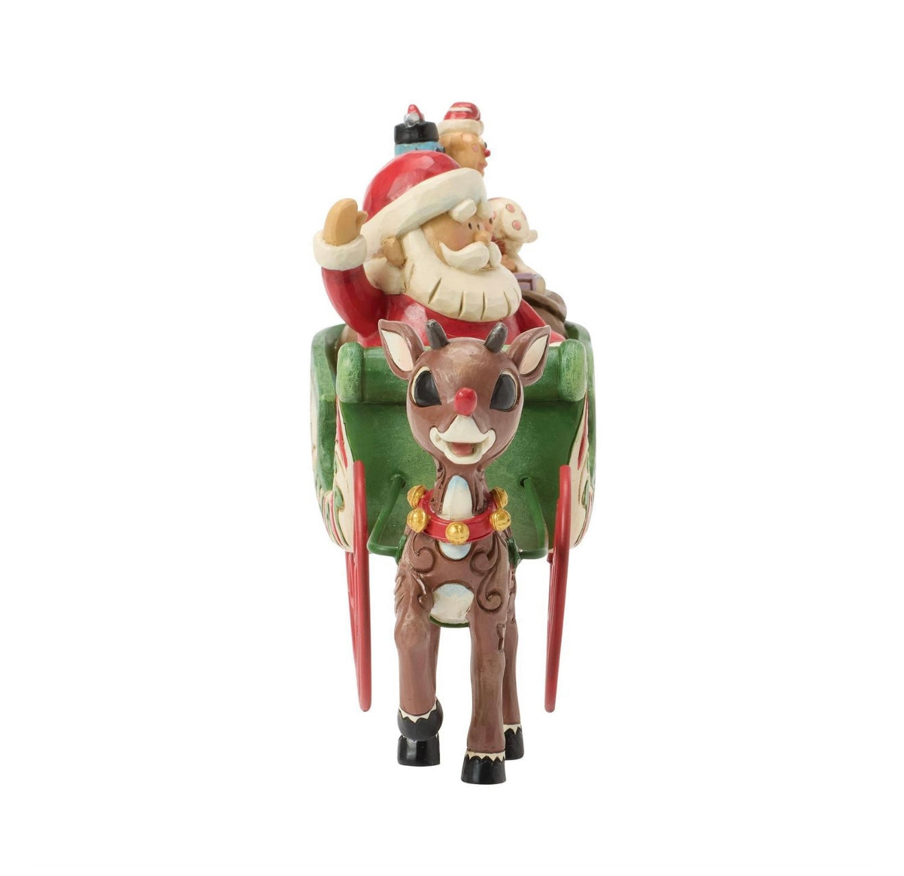 Rudolph Pulling Santa in Sled by Jim Shore