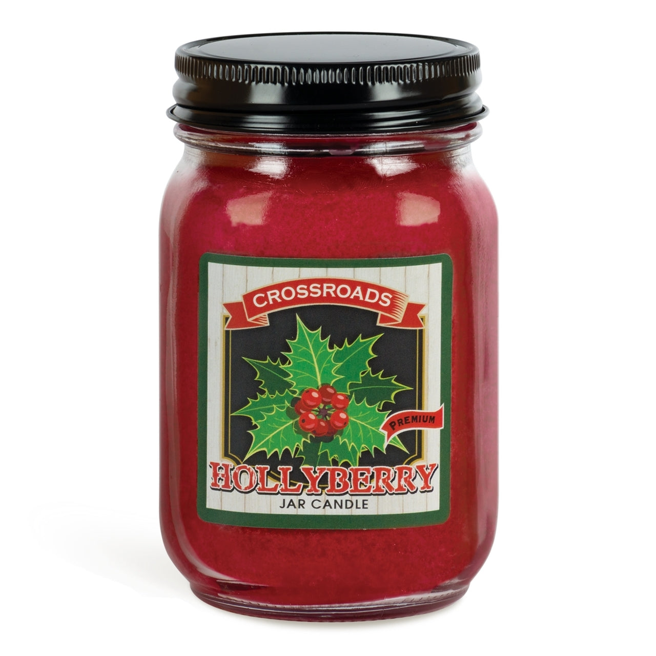 Hollyberry 12 ounce (Pint) Jar Candle