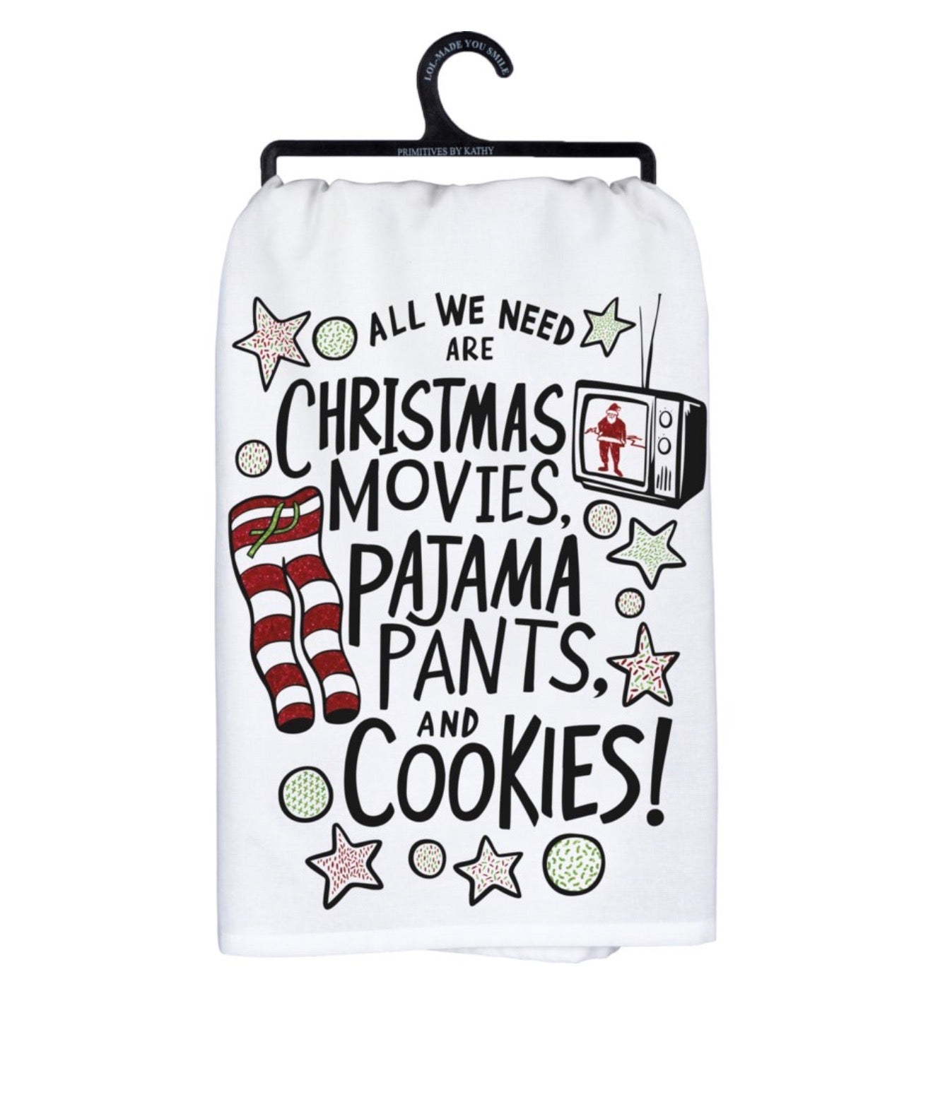 DISH TOWEL - CHRISTMAS MOVIES