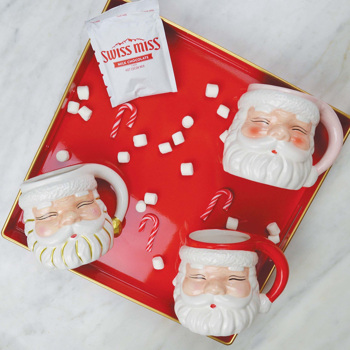 8 Oak Lane - Pink Santa Coffee Mug, Ceramic, 8 oz