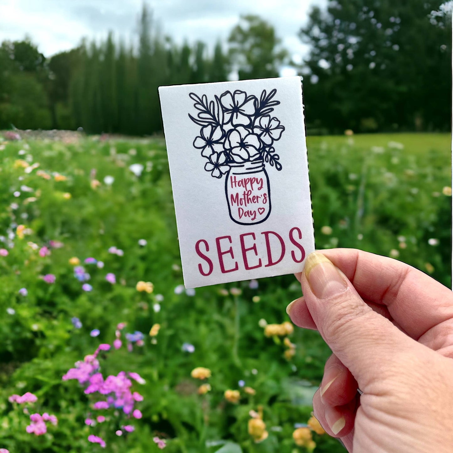 Mother’s Day seed package with poppies