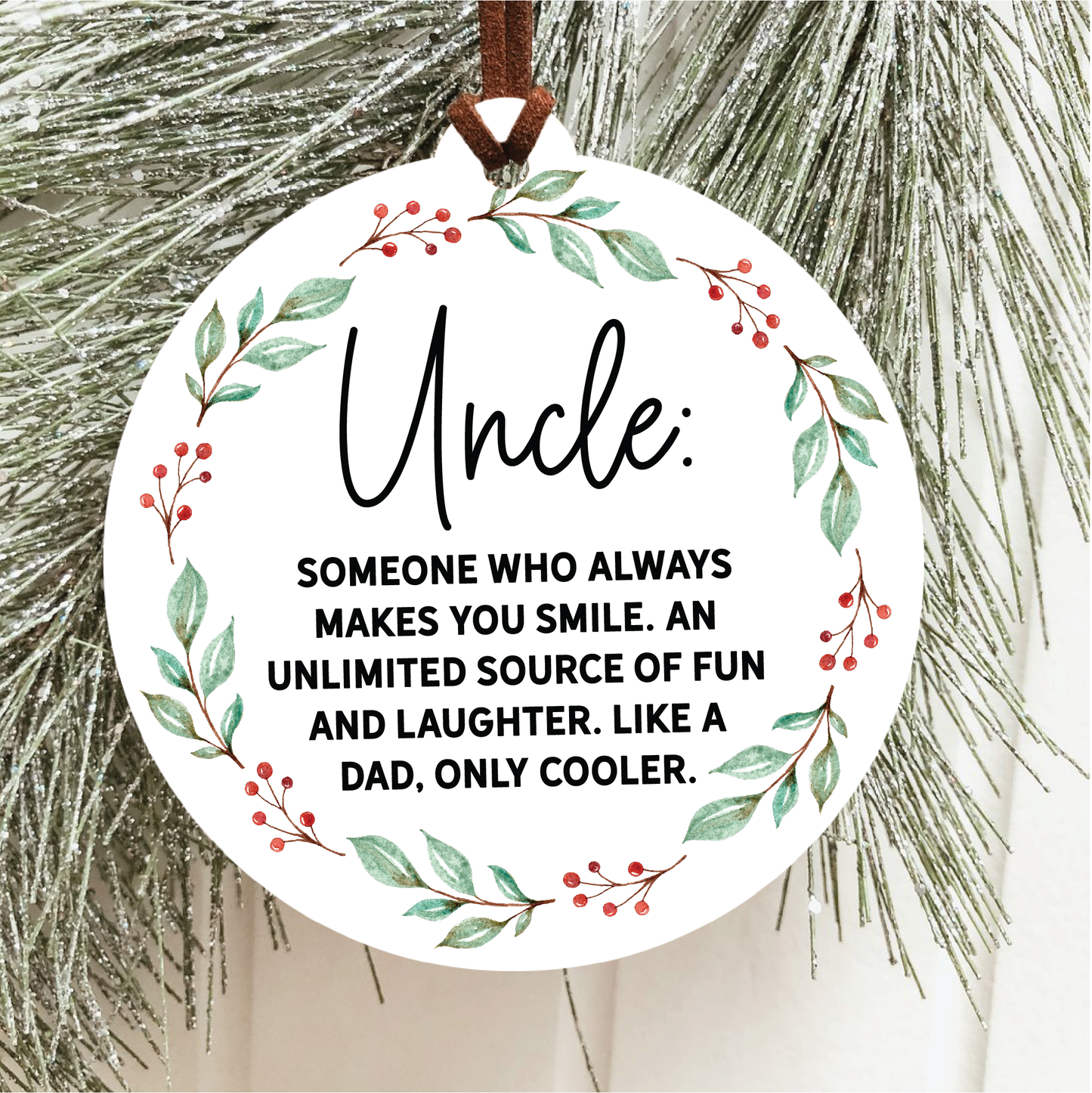 Knotty Design Co. - Uncle Christmas Ornament