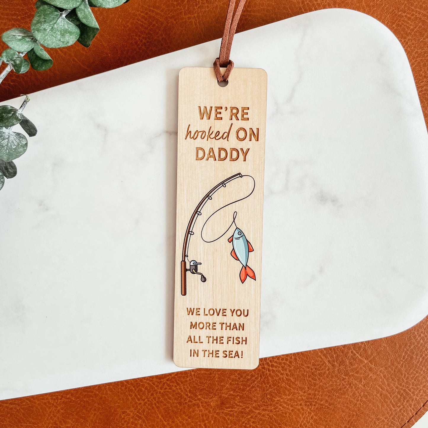 Knotty Design Co. - Hooked On Daddy Bookmark