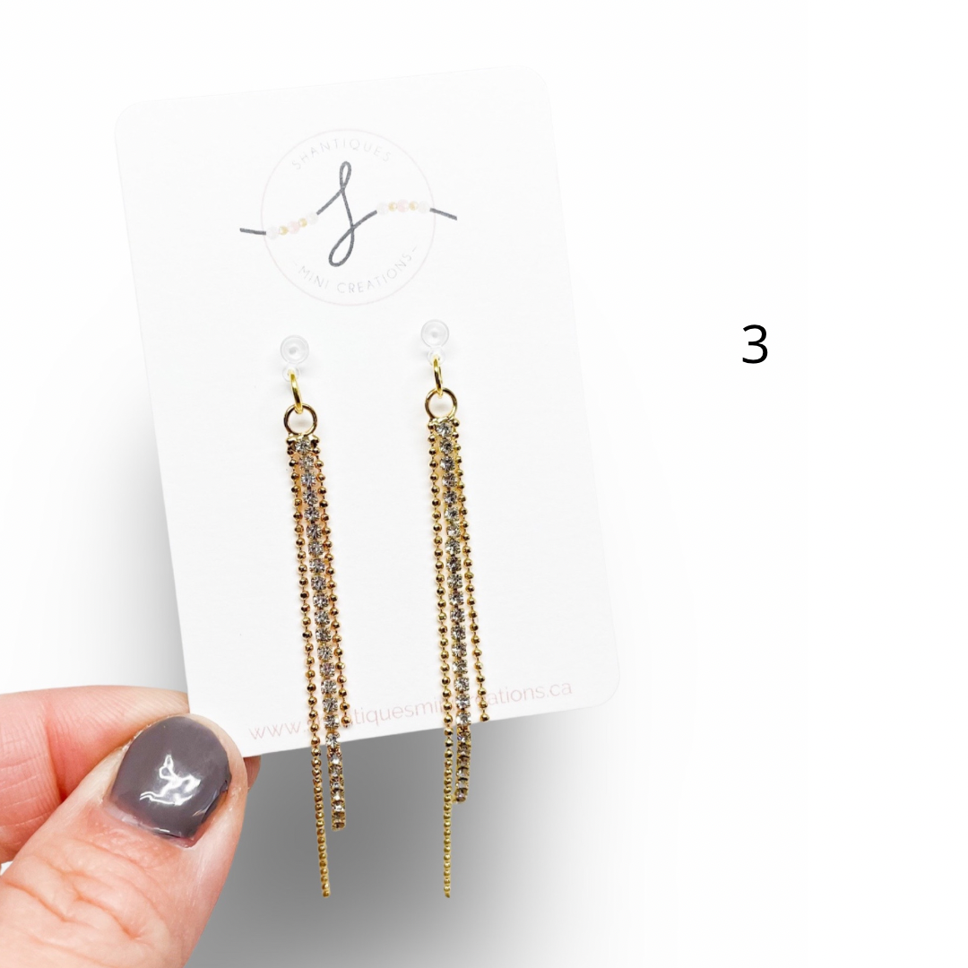 Shantiques Mini Creations - Dangle Earrings - Diamond Drops: 2