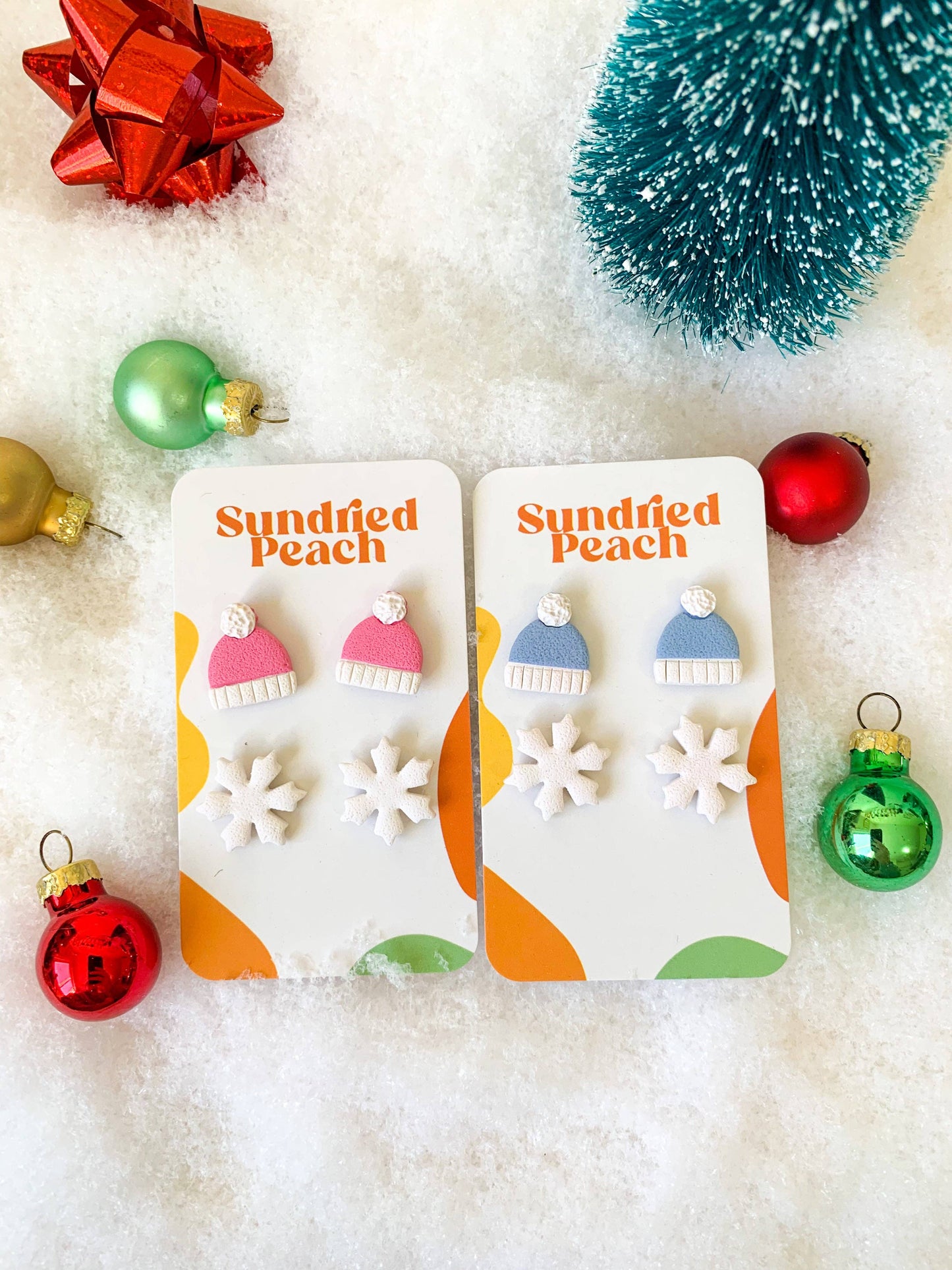 Sundried Peach - Winter Stud Pack: available in pink or blue (price is for one pack)