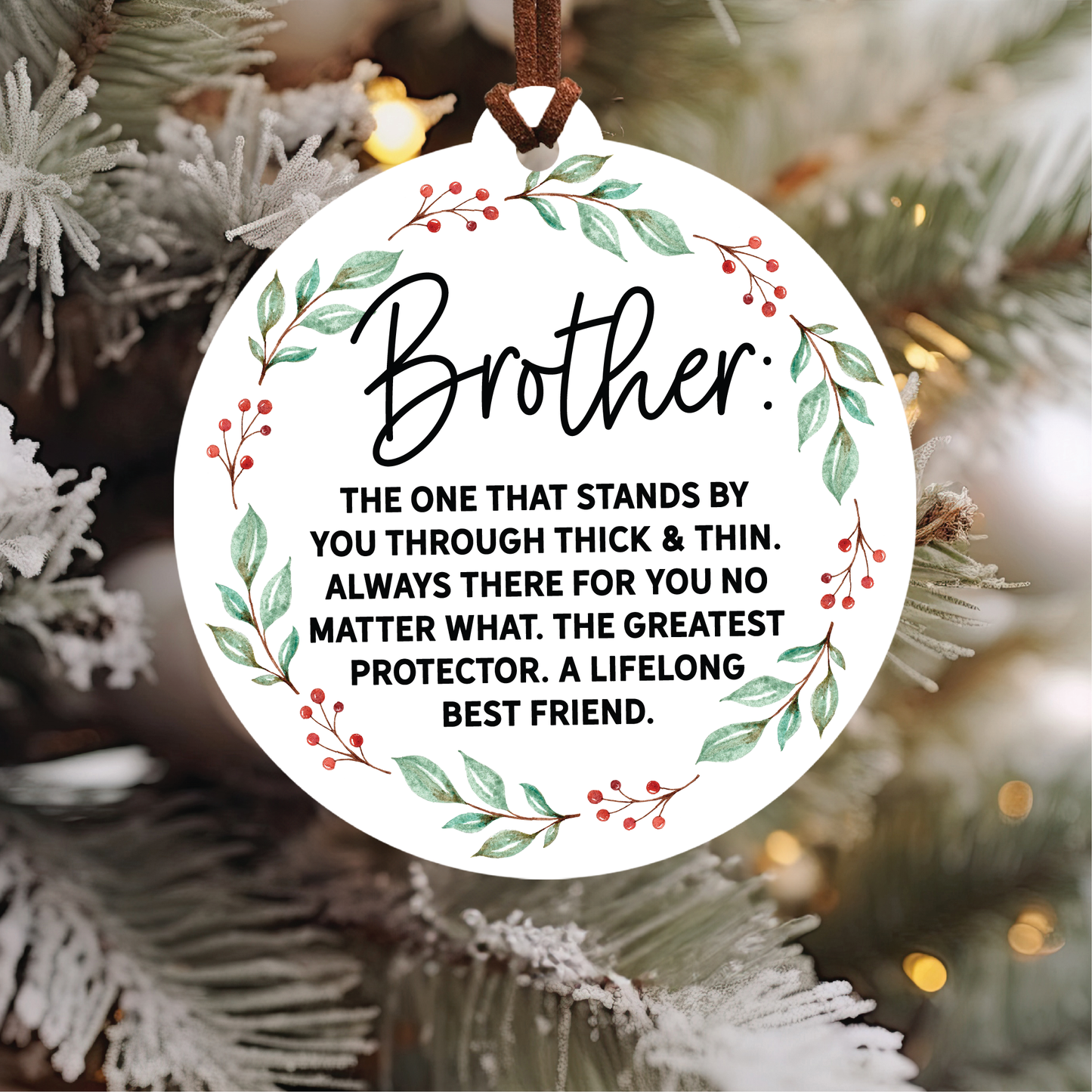 Knotty Design Co. - Brother Christmas Ornament