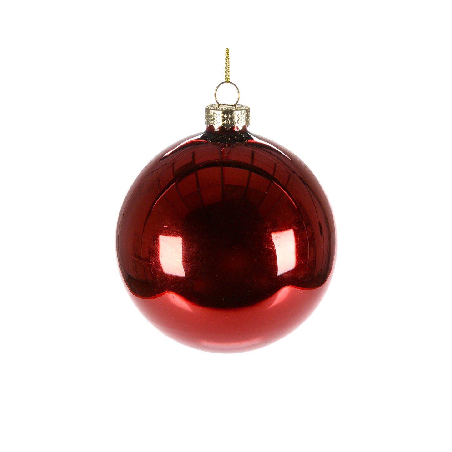Christmas Tradition - 8cm Shiny Red Ball Ornament
