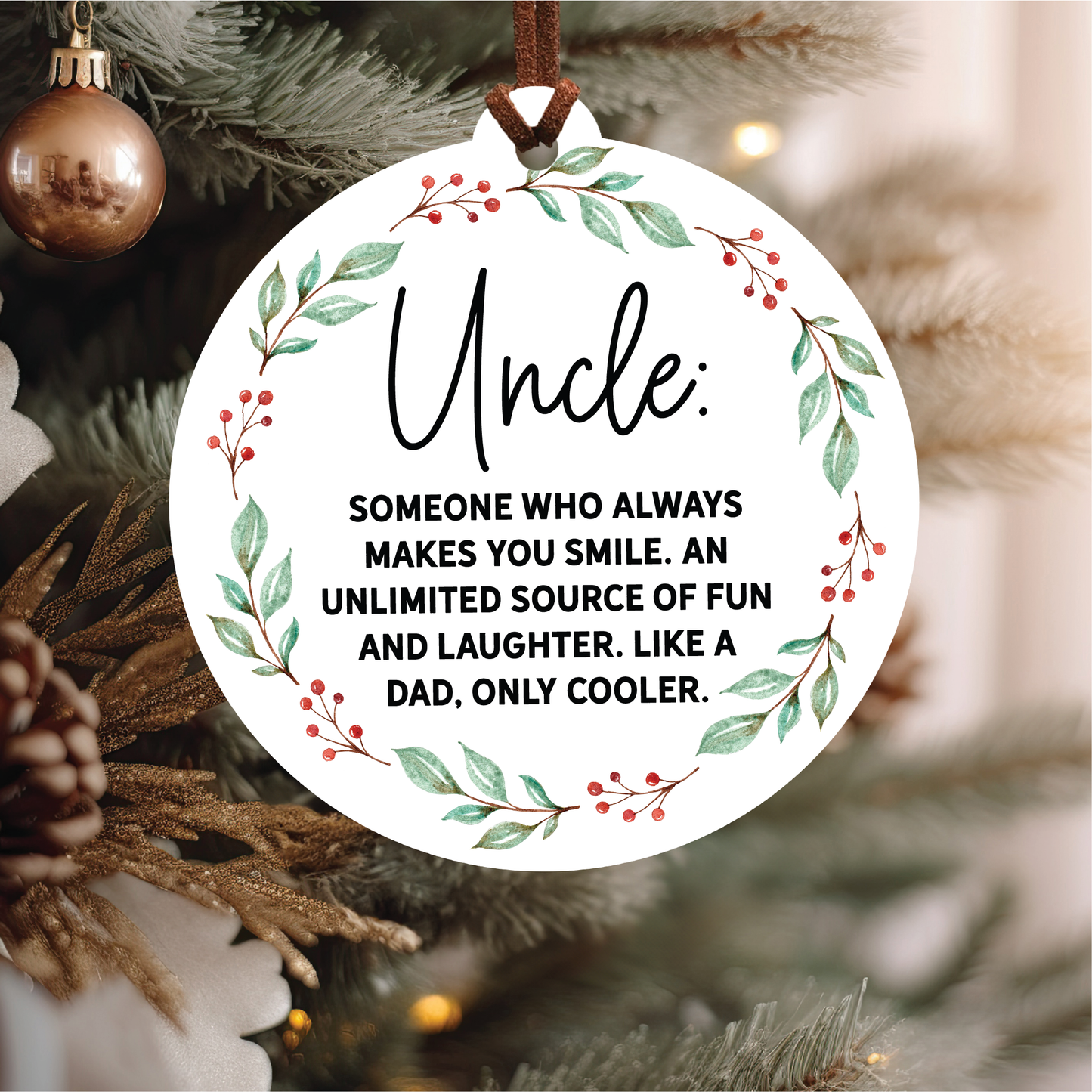 Knotty Design Co. - Uncle Christmas Ornament