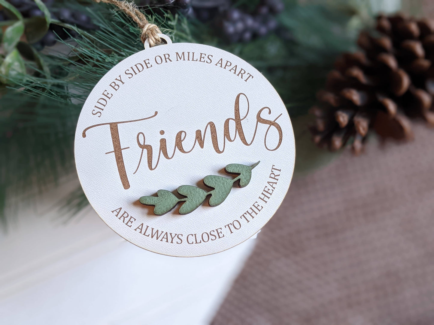 Richer Design Co. - Friends Christmas Ornament: Best friends like you