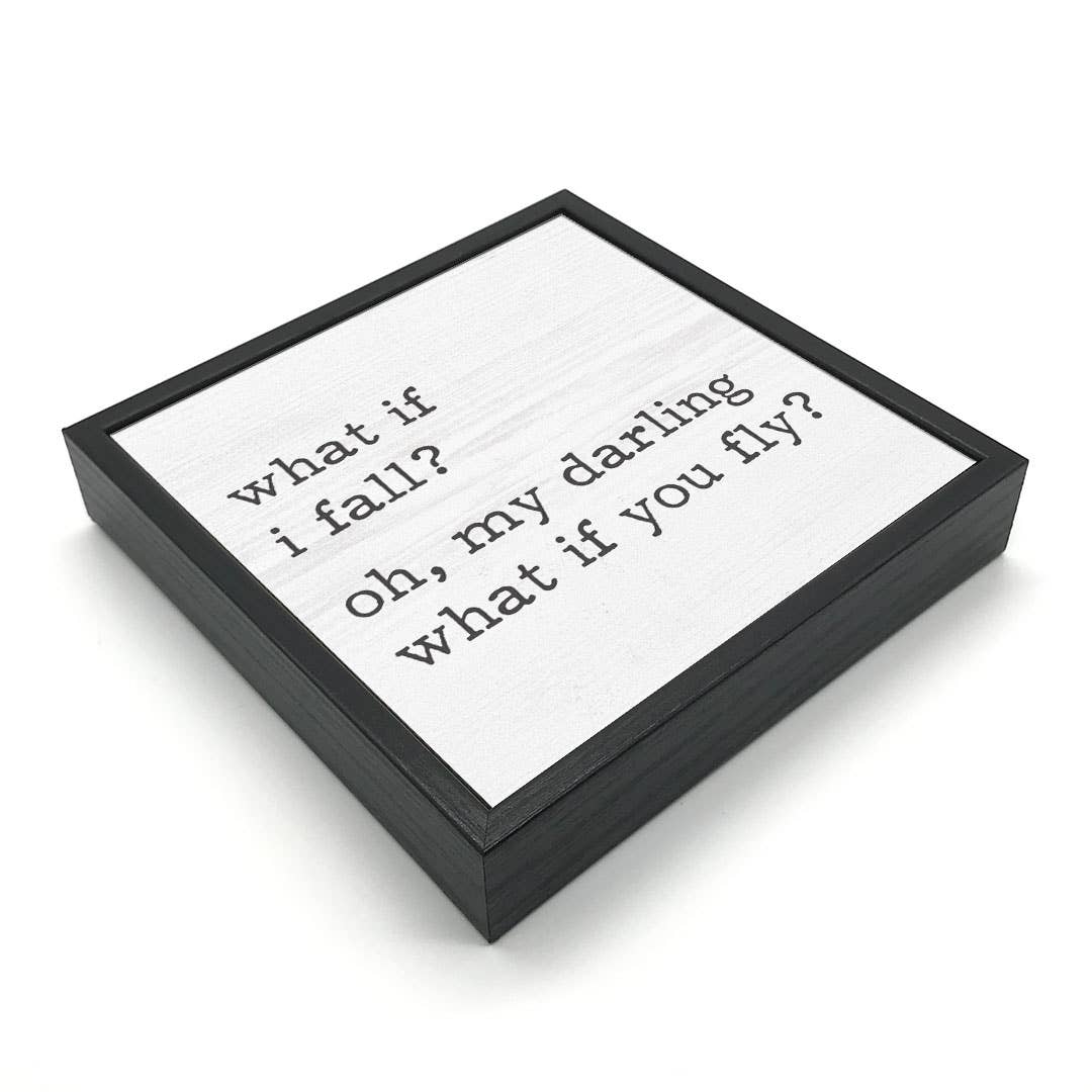 What if I Fall | Wood Sign