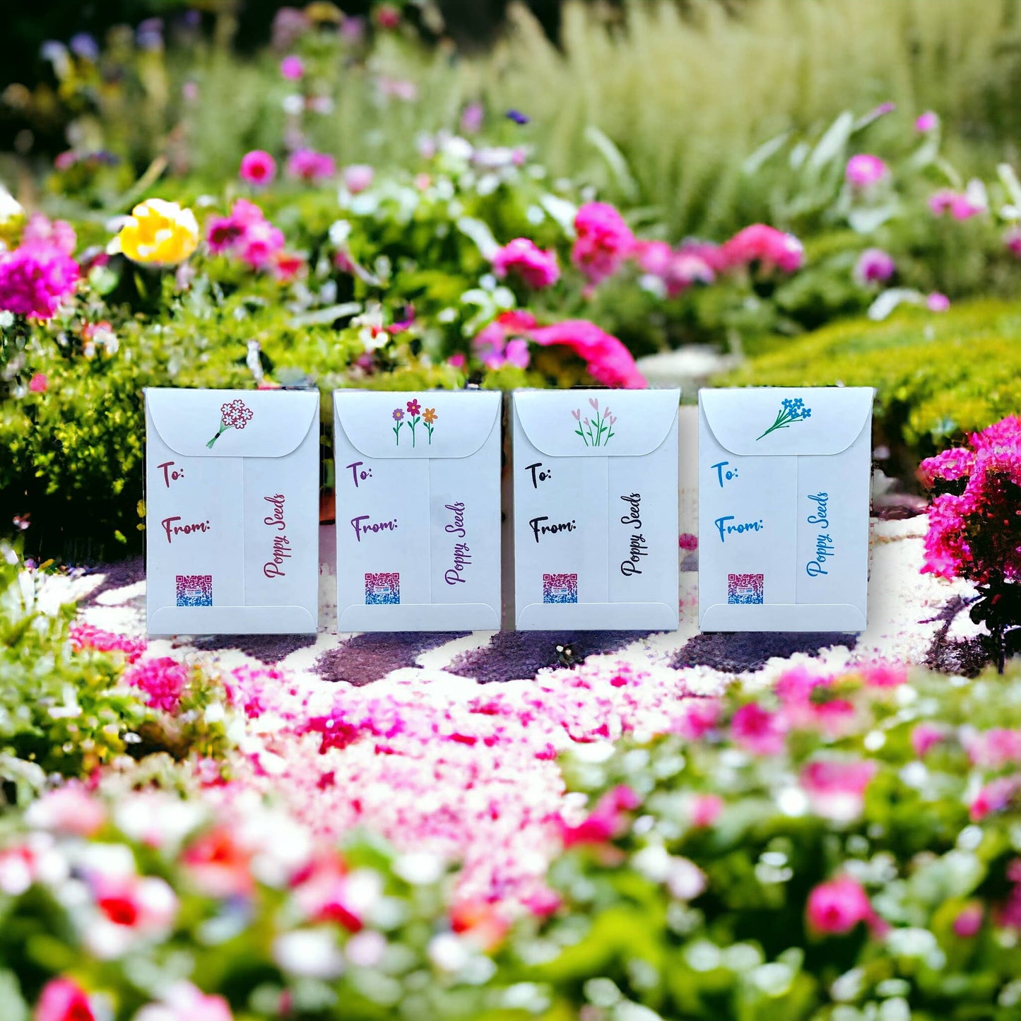 Mother’s Day seed package with poppies