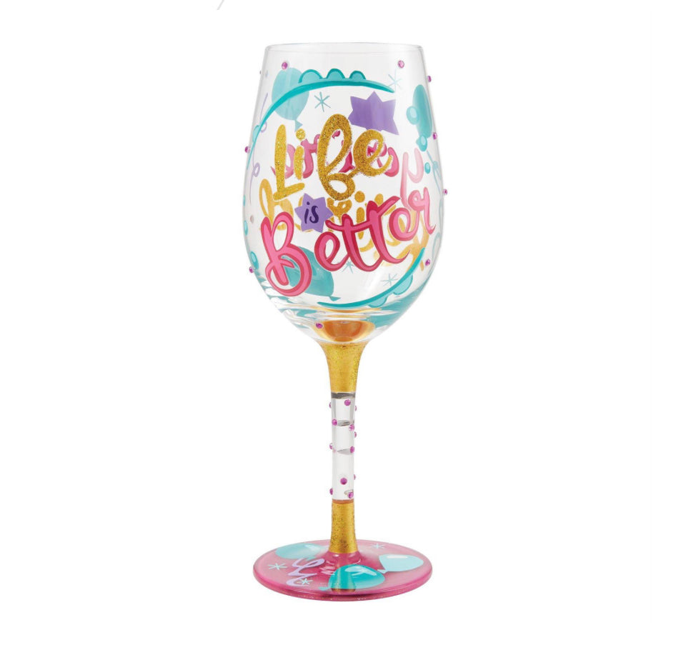 Life When Retired Wine Glass