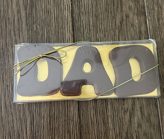 Dad Chocolate Letters