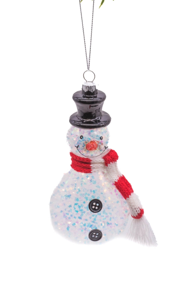 Clear Glass Hanging Ornament