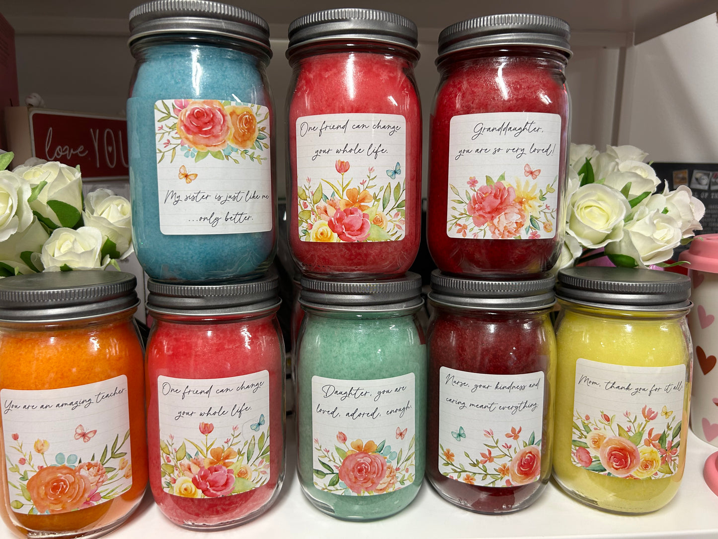 Butterfly Wishes Pint Candle by Crossroads, 12 ounces