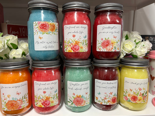 Butterfly Wishes Pint Candle by Crossroads, 12 ounces