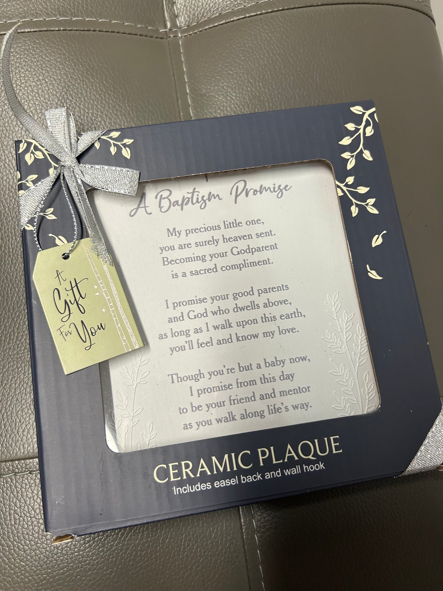 A Baptism Promise, Ceramic Plaque