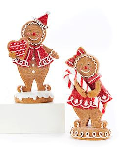 Polystone Gingerbread Couple