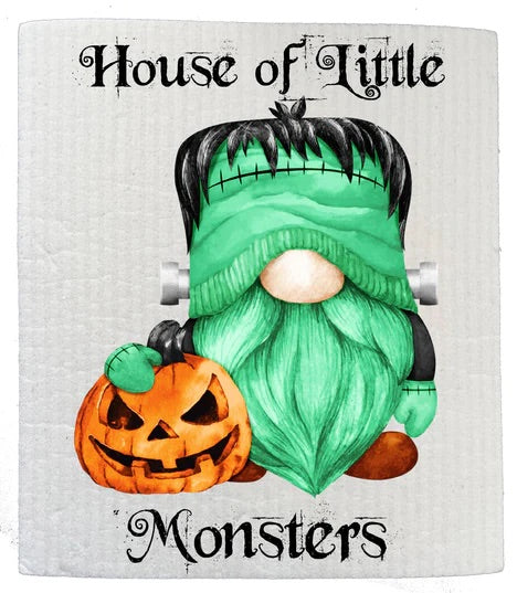 Gnome House of Little Monsters Swedish Dish Cloth