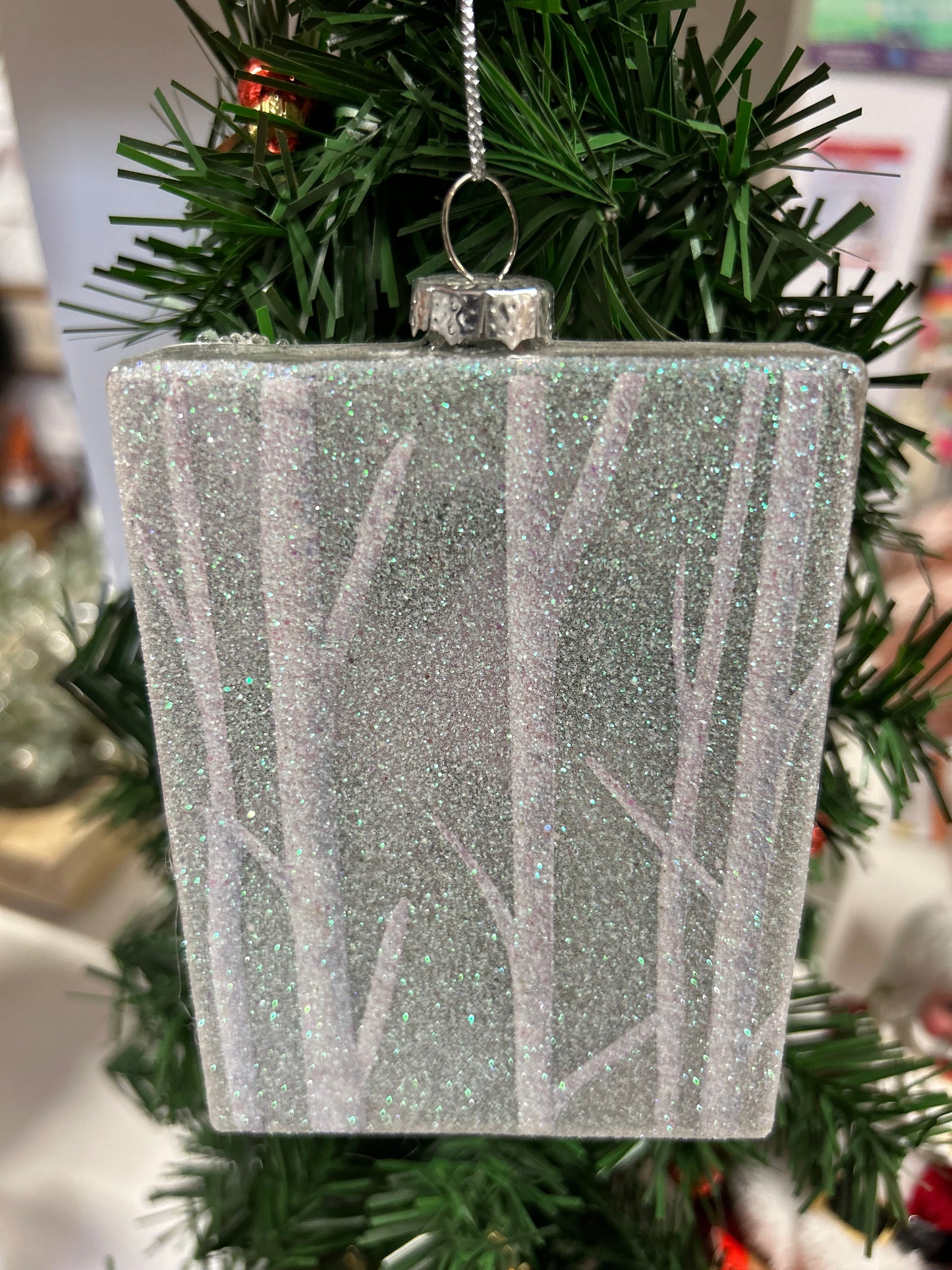 Rectangular Cardinal Ornament