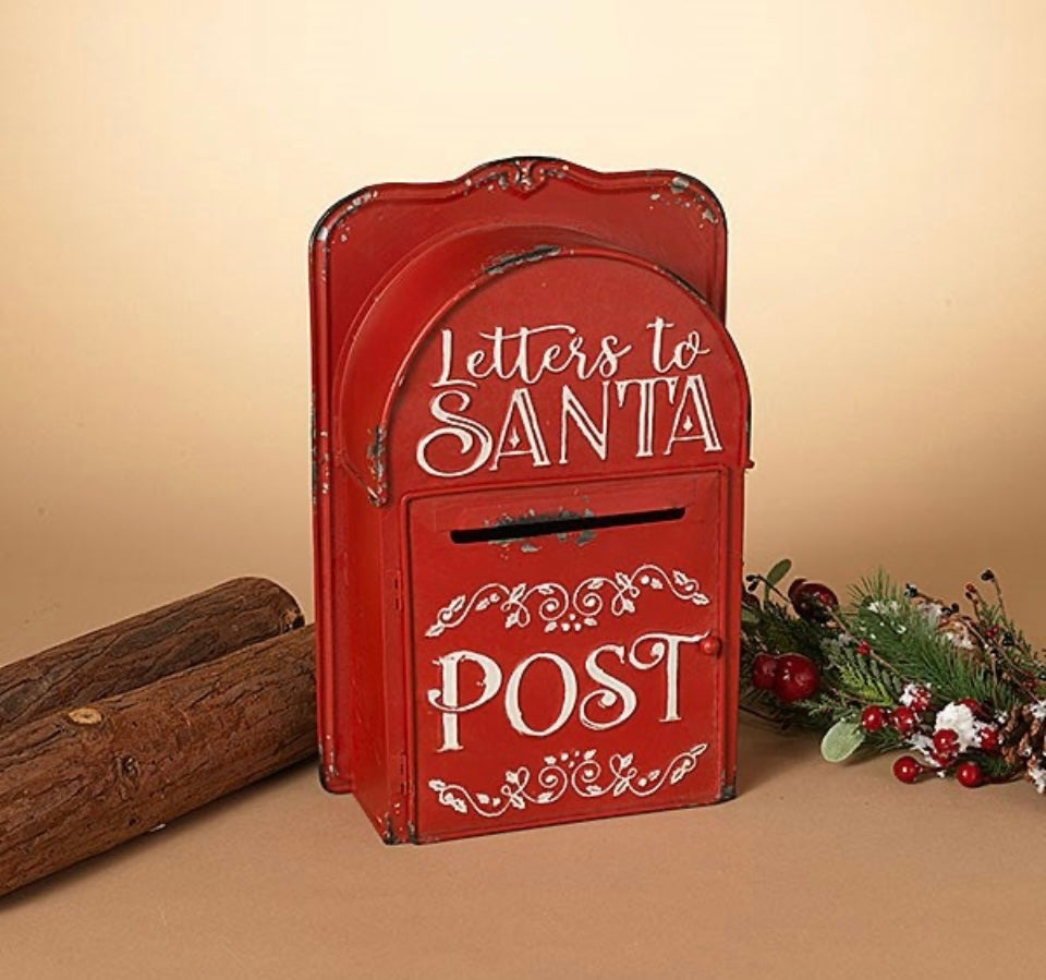 15.3 Inch Metal Holiday Mailbox